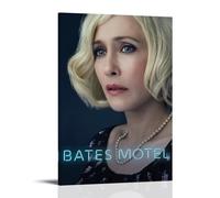 SRJUDR Poster vintage con stampa artistica da parete e stampa su tela, motivo: Bates Motel, horror psicologico, serie TV vintage, 60 x 90 cm, con cornice