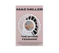 SRJUDR Stampa artistica e artistica da parete con stampa artistica e ritratto di Mac Miller, The Divine FemininePosters, arte pop da parete, 20 x 30 cm, senza cornice