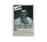 SRJUDR Stampa artistica e artistica da parete con stampa artistica e stampa su tela, motivo: "Whatever People Say I Am, That's What I'm Not by Arctic Monkeys", 20 x 30 cm, senza cornice