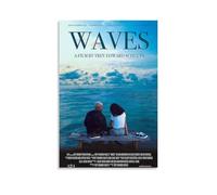 SRJUDR WavesPosters Art Pop Wall Art & Prints Canvas Design Ritratto Decorazione da parete 40 x 60 cm, senza cornice