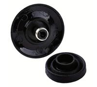 SRKATI Pomello Leva Cambio 2 pezzi/set nero lucido pomello interruttore pulsante copertura console centrale adatto per Audi A4 A5 A6 Q5 Q7 S5 S6 S8 Avant Cabriolet
