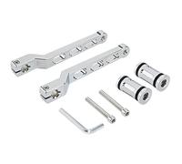 SRKATI Ricambi per leve del cambio per motociclette, adatti per Harley Davidson FL Softail Electra Street Tri Glide Ultra Classic Road King Leva Cambio Piastra del Gradino(Chrome)