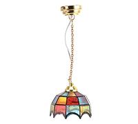 Srliya 1:12 Dollhouse Light Sulsite LED SURISITE LEDELIER, Decorazione in Miniatura Colorata con Atmosfere di Scena Vivente Tradizionali, per il Gioco di Gioco di Ruolo