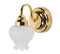 Srliya 1:12 Lampada a Parete in Miniatura da Bambola a Forma di Fiore a Forma di Paralfrine con Interruttore per il Soggiorno per il Soggiorno
