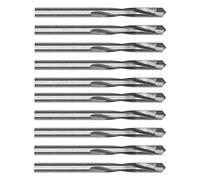Srliya 10 Pezzi di Fresa a Candela in Acciaio Al Tungsteno Ad Alta Durezza, Resistente All'usura, con Bordo Incisivo, Punte per Router CNC 6,5 Mm