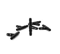 Srliya 100 Pezzi di Raccordo per Tubo di Irrigazione a Goccia con Attacco a T per di Irrigazione a Goccia per Annaffiare Piante in Vaso con Tubo in Plastica da 4 Mm/7 Mm