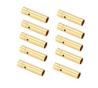 Srliya 10pcs 12.031 Tappi di Banana in Rame Placcati in Oro 3,0 Mm Connettori Metallici Maschi e Femmine