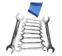 Srliya 10pcs Chiavita Aperta Set Chiave a Doppia Testa in Acciaio Carbone per la Riparazione Dell'auto Manutenzione della Casa 5,5-32 Mm