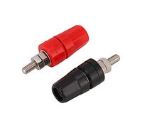 Srliya 10pcs U50 4 Mm Terminale di Rame Red Black Stopaker Connettore Amplificatore Audio Terminale Audio Esagonale