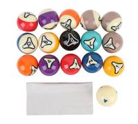 Srliya 16pcs Billiard Balls Set Us in Stile Resina Palla in Piscina 57,2 Mm Diametro per la Pratica del Torneo