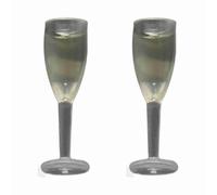 Srliya 2 Pezzi Modello di Vetro di Champagne Bambola, Giocattolo di Decorazione di Simulazione per Casa delle Bambole e Torta di (Un paio di occhiali da champagne)