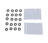 Srliya 20 Set Manicotti a Rullo per Porta del Garage Rulli Silenziosi per Porta del Garage Cuscinetti Boccole a Rullo Silenzioso 11mm ID 80mm Lunghezza Albero Dadi per Cerniere de