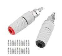 Srliya 20pcs 24.330 M5 Connettore Rosso 4 Mm Connettori Dell'adattatore per Prese con Spina Banana