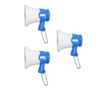 Srliya 3pcs Mini Megaphone Toy Kids Funny Music Music Altoparlante Torchia di tè con Canzoni Incorporate Play Finta Gioco di Gioco per Bambini (Blu)