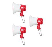 Srliya 3pcs Mini Megaphone Toy Kids Funny Music Music Altoparlante Torchia di tè con Canzoni Incorporate Play Finta Gioco di Gioco per Bambini (Rosso)