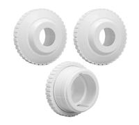 Srliya 3pcs Piscina Getto Ugello PVC da 1,5 Pollici Filo Femminile Flusso Bulbo Oculare Get per Casa
