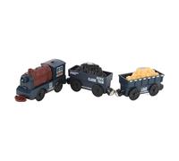 Srliya 3pcs Toddler Train Set Set Toyer Retro Electric Trainset Classic Blue Small Train Toy for Kids