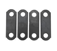 Srliya 4 Pezzi Staffe a Balestra per Rimorchio Rinforzate da 3-7/8", per Balestre a Doppio Occhio con Interasse di 2-5/8", Foro da 9/16", Spessore 3/16" - 4 Pezzi Inclusi