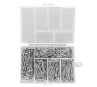 Srliya 450pcs T Pin T, Usura di Corrode Forte in Metallo Premium, Facile da Usare, Buono per Progetti Scolastici di Ufficio, Produzione di Parrucche, Acciaio ni Placcato, Sartoria,