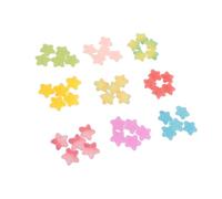 Srliya 45pcs Simpatico Stella in Resina Melma, Arredamento di Album da Cucitura a Forcine, per Accessori per il Telefono Dell'abbigliamento per Sacchetti, Materiale in Resina
