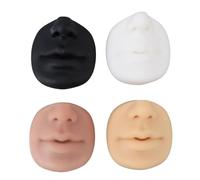 Srliya 4pcs Modello di Piercing Al Silicone con Labbra Naso con la Bocca Silicone Tatuaggi le Labbra per il Trucco Semi Permanente