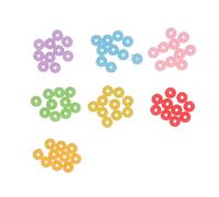 Srliya 70pcs Set di Ciambelle, Ciondoli per Melma per Ciambelle in Resina Leggera, Artigianato per Artigianato per Artigianato, Scrapbooking, Custodie Telefoniche, 7 Colori