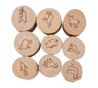 Srliya 9 Pellamiche per Stampe per Animali da 9 Pezzi, Migliorano i Progetti Creativi, i Francobolli Decorativi Multifunzionali in Legno di Sandalo per Album, Artigiani, Bambini