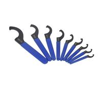Srliya 9PCS Set Coilover Spanner S2 Acciaio per Utensili a Forma di C ER Nut Shock Spanner Chiave a Gancio per Veicoli