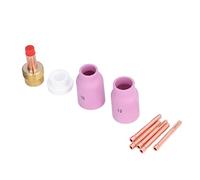 Srliya 9pcs/set Tig Gas Lens Collets Body E Ottone Ceramic Coppa per Tig 17 18 26 Pistole Saldatura