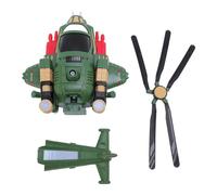 Srliya Aereo in Elicottero Trasformare il Giocattolo Dell'aereo da Combattimento con Musical e Luci per Bambini Piccoli