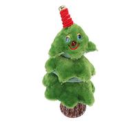 Srliya Albero di Natale Danzante Canto Elettrico Bella Luce per Divertimento Natalizio per Bambini 7,1x7,1x14,6 Pollici (Albero di Natale con ceppo danzante)
