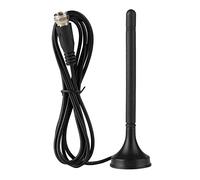 Srliya Antenna Digitale per Interni HDTV -T UHF VHF Dual Band Guadagno 10dB con Base Magnetica Design Interamente in Metallo Antivento e Antipioggia per TV Domestica TV per Auto