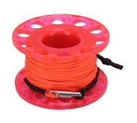 Srliya Bobina per Corda Ad Alta Resistenza da 30 M con Clip (ruota rossa) | Plastica resistente, comoda da usare, adatta per le immersioni subacquee, l\'esplorazione dei relitti