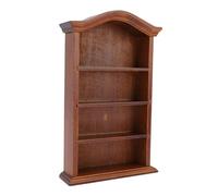 Srliya Bookshelf da Bambola 1:12 Accessori per Decorazioni in Scala 4 Piani in Miniatura Libreria per la Casa delle Bambole per Camera da Letto per la Casa