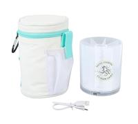 Srliya Borsa da Pesca UV Luce di Riempimento per Esche Morbide Luce di Riempimento per Calamari UV Tipo C Borsa da Pesca con Porta di Alimentazione Femminile con Luce Fluorescente per