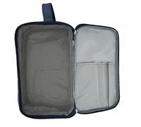Srliya Borsa per Cosmetici Portatile Borsa per Trucco a Rete Grande per gli Occhi per L'organizzazione di Articoli Toeletta Ordinati e Sanitari in Movimento Ideale per il Tessuto Oxford Viaggio (Blu)