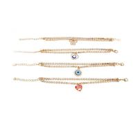 Srliya Bracciale Occhio, Regolabile in Lega di Zinco con Strass | Materiale resistente, Garantisce una vestibilità , Regolabile per tutte le taglie