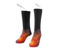 Srliya Calzini Riscaldati Elettrici, Calzini in Cotone Lavabili Riutilizzabili con Controllo della Temperatura Intelligente con Ricarica USB con 3 Impostazioni di Calore per L'inv