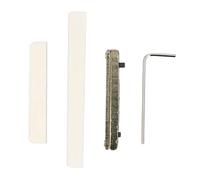 Srliya Capotasto in Osso per Chitarra, Sella per Ponte Acustico Durevole | Materiale in vero osso di mucca, installazione semplice, migliora la qualità del suono, adatto per le esibizioni