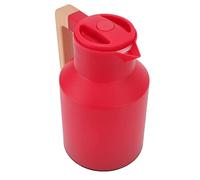 Srliya Caraffa per caffè Bollitore Termico Portatile Isolato da 1 Litro Manico in Legno di Faggio per Ufficio Domestico (Rosso)