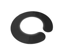 Srliya Comodo Collare per Tagliare i Capelli Morbidi, Facile Pulire per Uso Domestico, Collare per Tintura Salone 30 Cm (Nero)