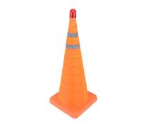 Srliya Cono di Traffico Pieghevole 70x30x30 Cm Cono di Sicurezza del Colletto a Doppio Riflesso con Luce di Avvertimento per Strada