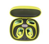 Srliya Cuffie di Traduzione Auricolari Traduzione 74 Lingue 70 Accenti App Supporto per la Riduzione del Rumore Auricolari Wireless Traduttore per la Vita Lavorativa dello Studio (Giallo)