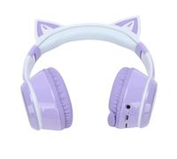 Srliya Cuffie Wireless a LED Colorate Cuffie Pieghevoli Bluetooth V5.3 Sull'orecchio per gli Amanti della Musica Materiale ABS