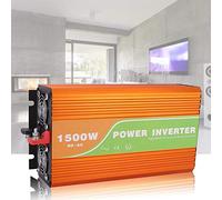 Srliya Efficiente Inverter di Energia Solare a Onda Sinusoidale Pura da 1500 W per Elettrodomestici con Schermo LCD per Protezione di Sicurezza Materiale in Alluminio (48 V)