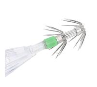 Srliya Esca per la Luce del Gancio di Calamari a LED, Lampada Verde di Pesca Subacquea Impermeabile, con Gancio per Pesca Offshore, Materiale PE in Poliestere