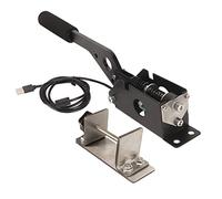 Srliya Giochi di Corse per Pc a Mano USB a 64 Bit Freno Lineari per Logi G27 G29 G920 T500 T300 con Morsetto per Cavo USB a Impugnatura a Manico