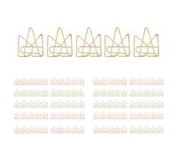 Srliya Graffette a Forma di , Graffette Metalliche Divertenti e Antiruggine per la Classificazione dei Documenti, Confezione da 100, Adatte per Ufficio, Scuola, Scrapbooking