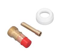 Srliya Kit di Raccolta Gas Lens per Torcia per Saldatura TIG, Coperchio Anteriore in PTFE di Ricambio per Pistola per Saldatura TIG per WP17