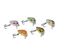 Srliya Kit Mini Esche da Pesca per Acqua Dolce e Salata | Design realistico, dimensioni assortite, ottimo per i pescatori, materiale ABS resistente, versatile per tutte le acque